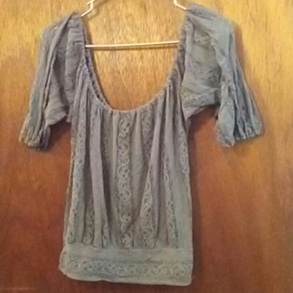 Gray rue 21 lace top